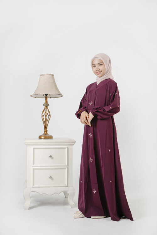 QIS09893 dress gamis anak remaja